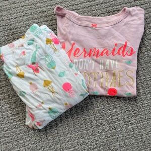 10 size 7-8x girls shirts,pants,pjs and swimwear